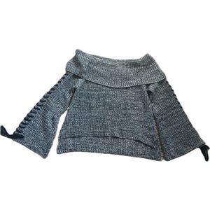 Rue 21 Off shoulder, bell sleeve shirt. Arms laced up each side.